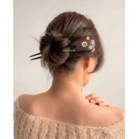 Painted Wooden Hair Stick